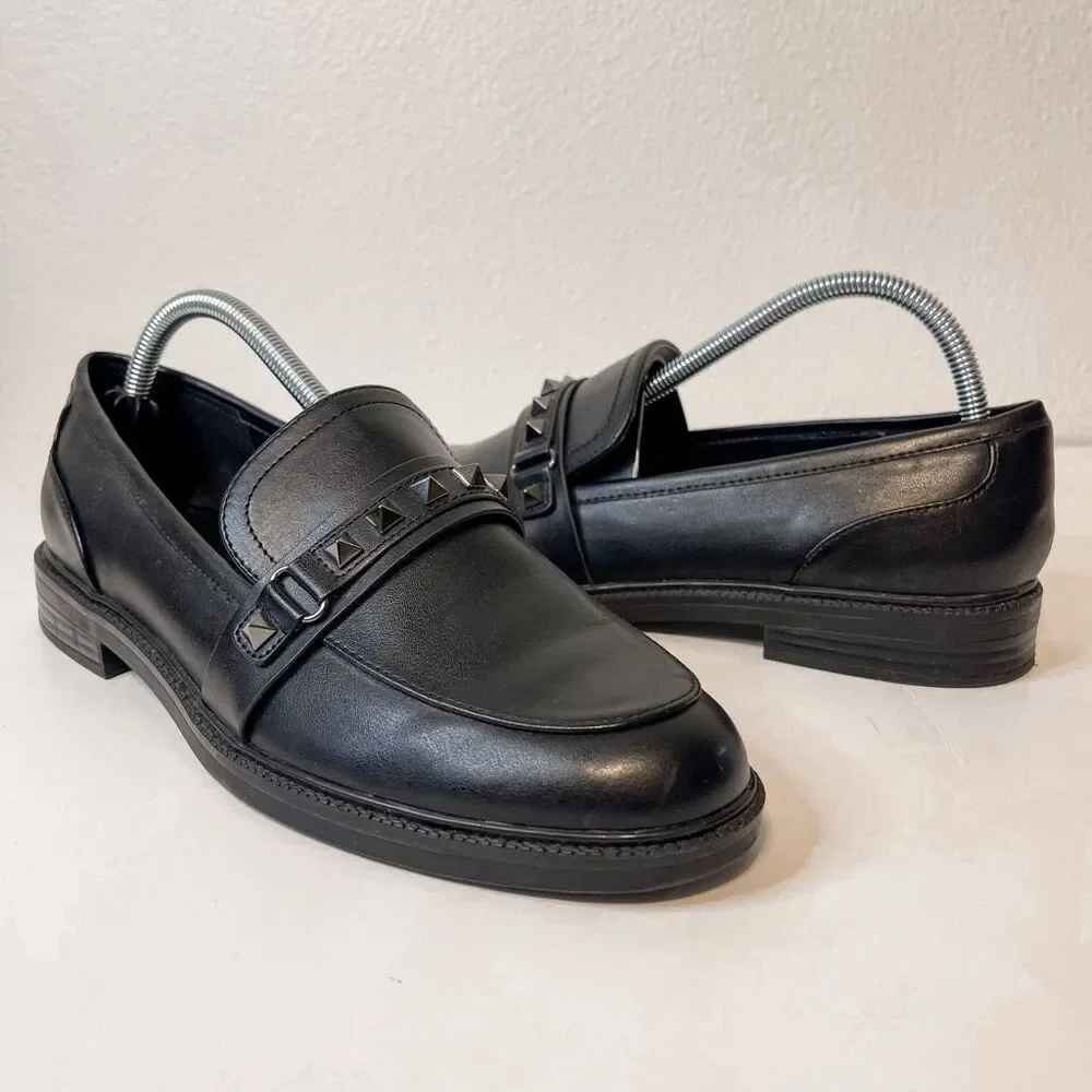 Marc Fisher‎ Cancia Studded Loafer Size 10